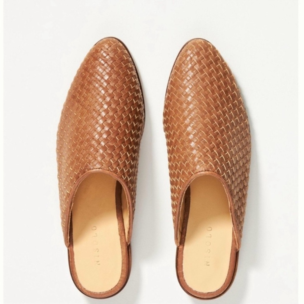 Nisolo Ama Woven Mule Camel